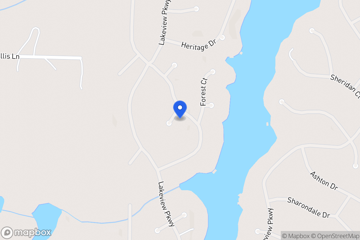 Map of 1342 Poplar Ct