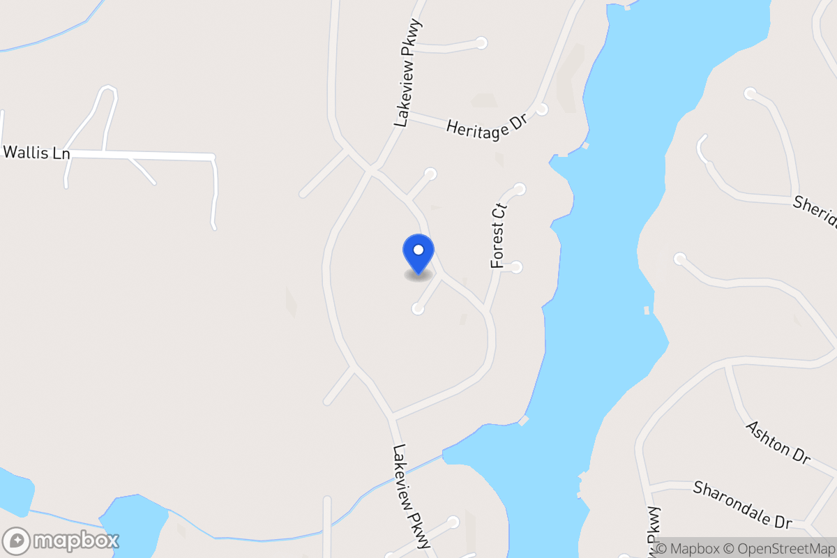 Map of 1348 Southgate Dr