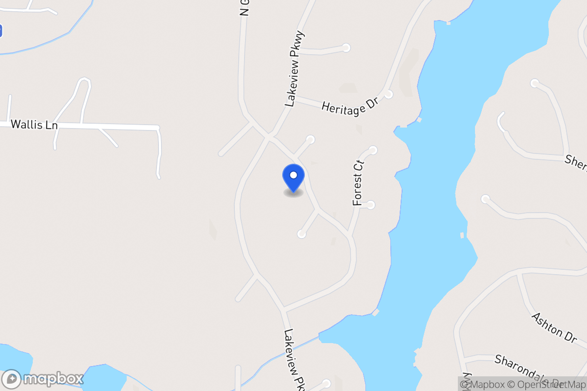 Map of 1349 Southgate Dr