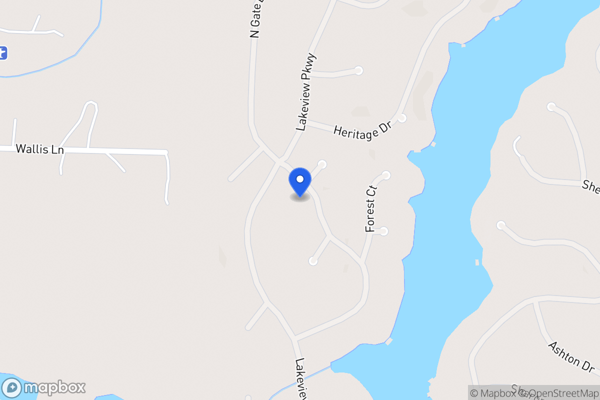 Map of 1351 Southgate Dr