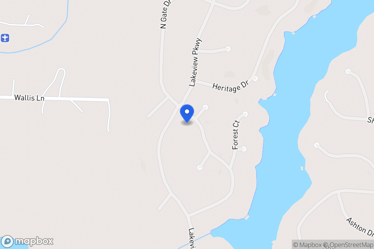 Map of 1352 Southgate Dr