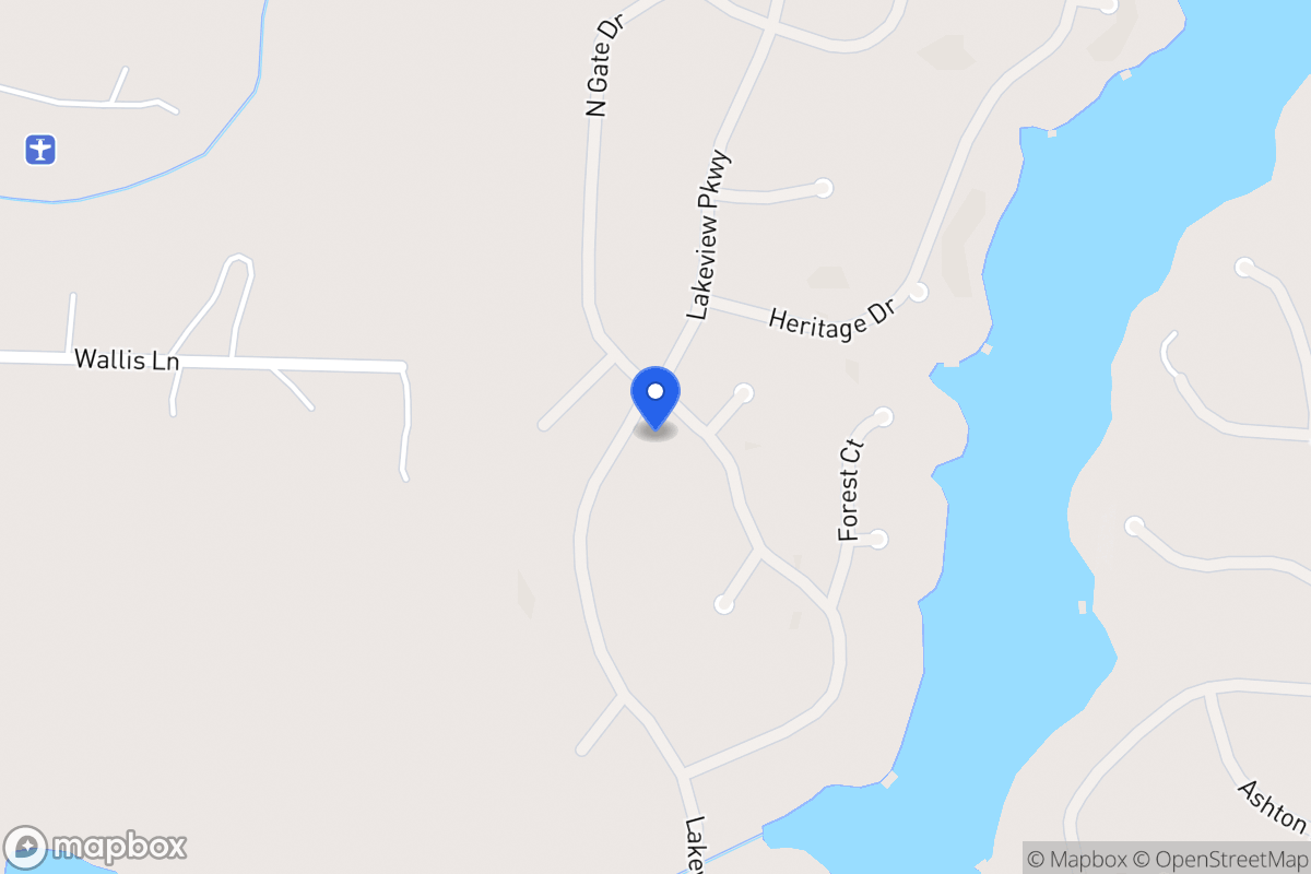 Map of 1353 Southgate Dr