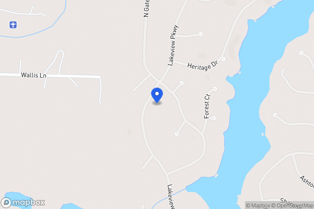 Map of 1354 Lakeview Pkwy