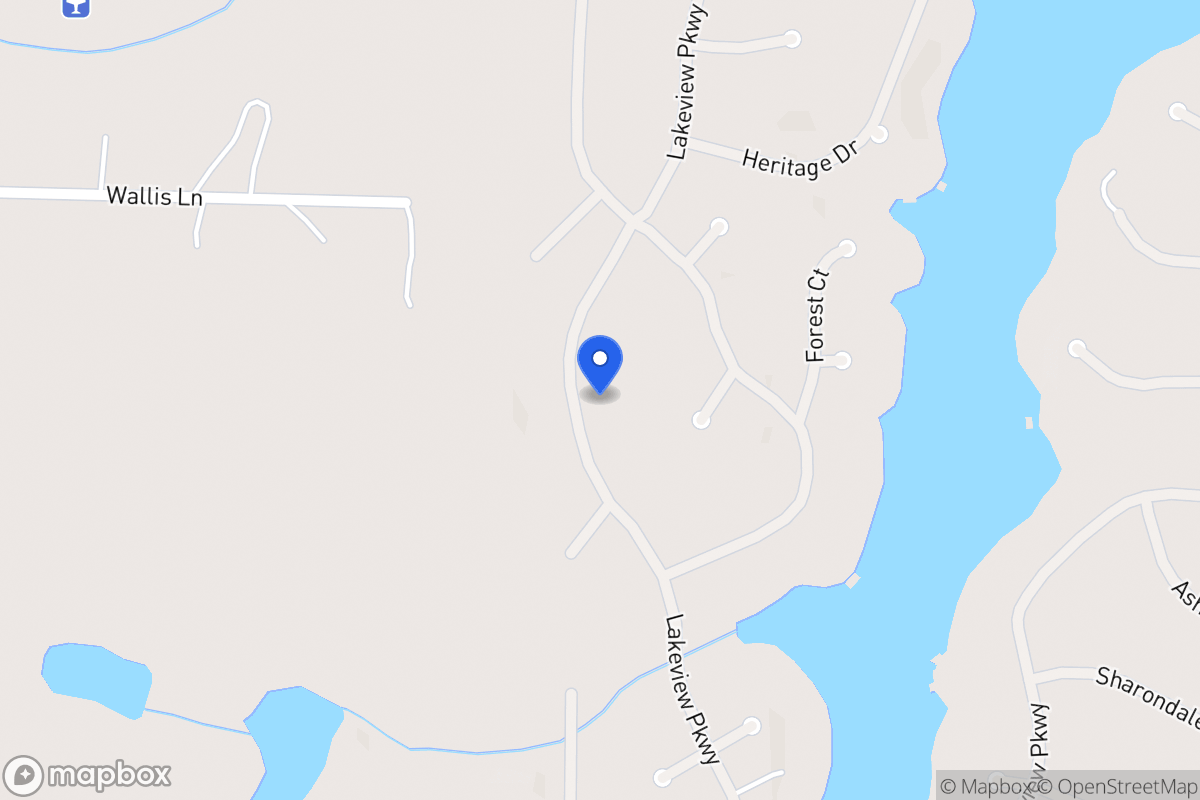 Map of 1358 Lakeview Pkwy