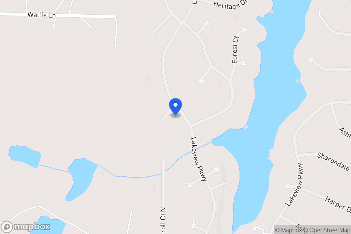 Map of 1368 Lakeview Pkwy