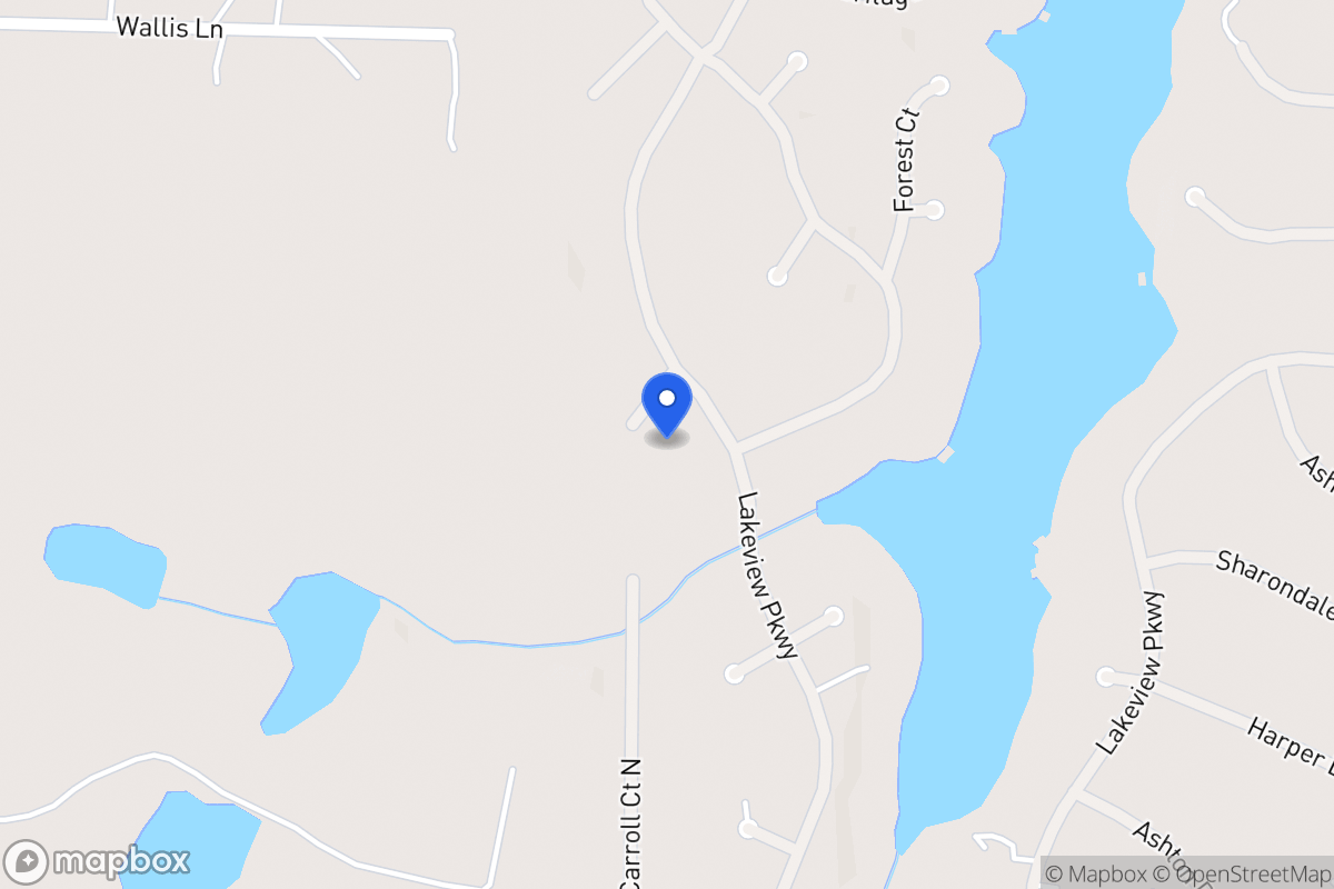 Map of 1369 Fernwood Ct