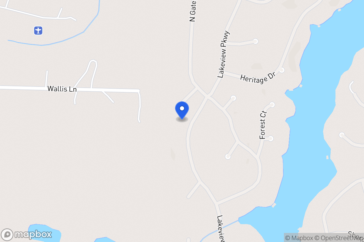 Map of 1383 Lakeview Pkwy