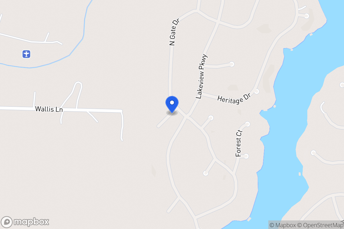 Map of 1387 Northgate Dr