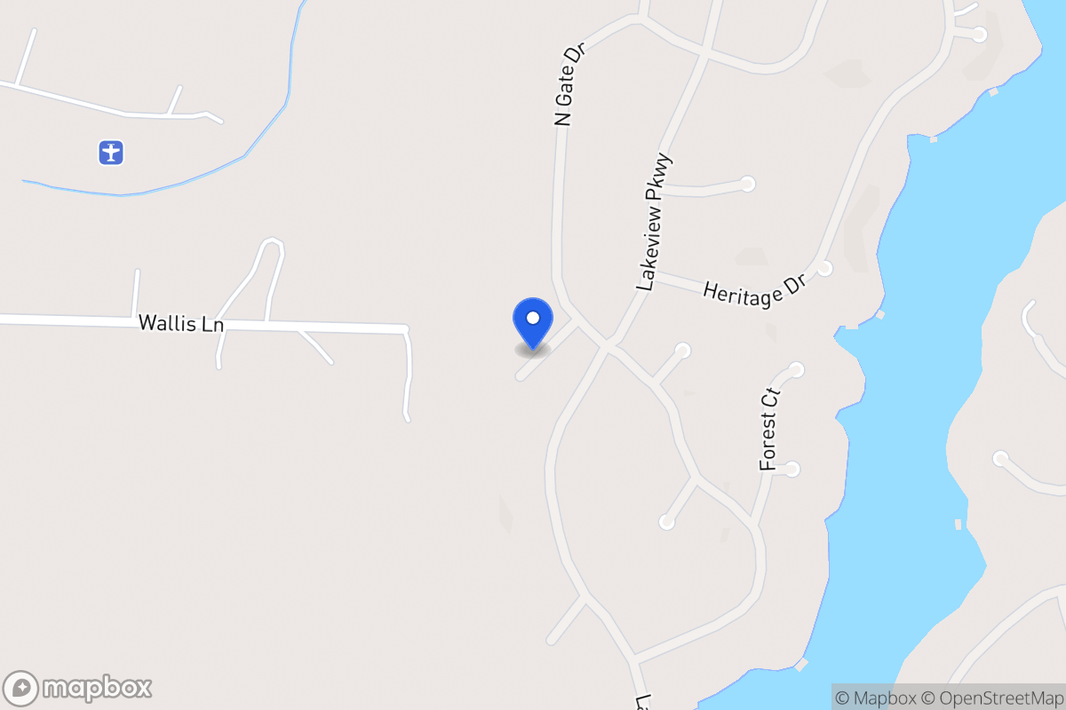 Map of 1388 Northgate Dr