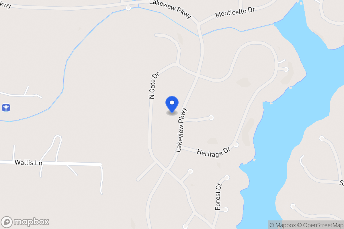 Map of 1396 Lakeview Pkwy