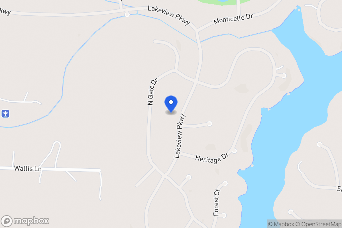 Map of 1397 Lakeview Pkwy