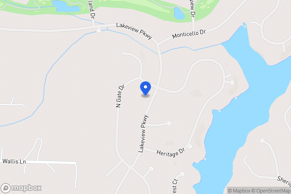 Map of 1400 Lakeview Pkwy