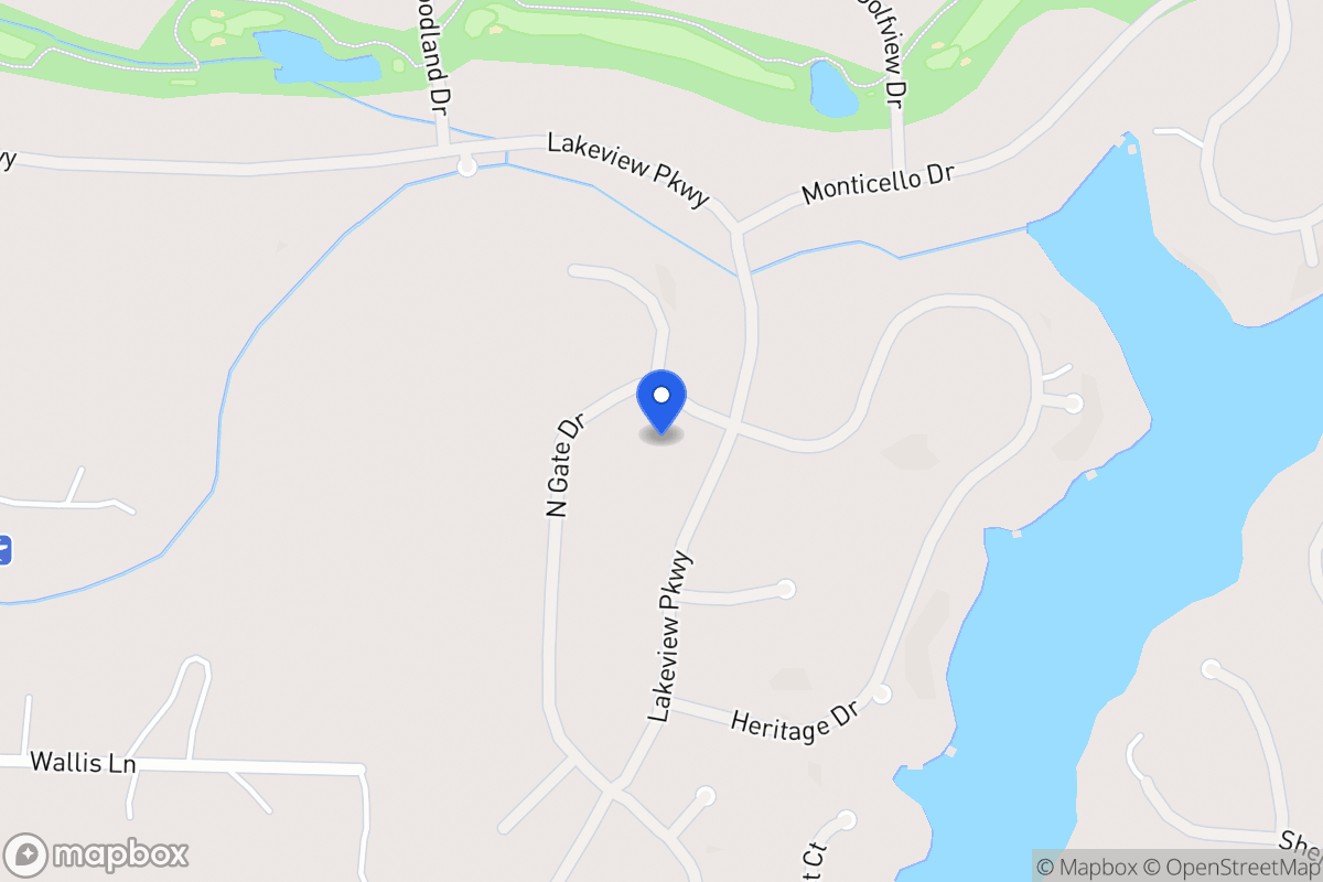 Map of 1401 Northgate Dr