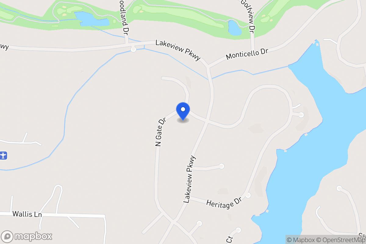 Map of 1402 Northgate Dr