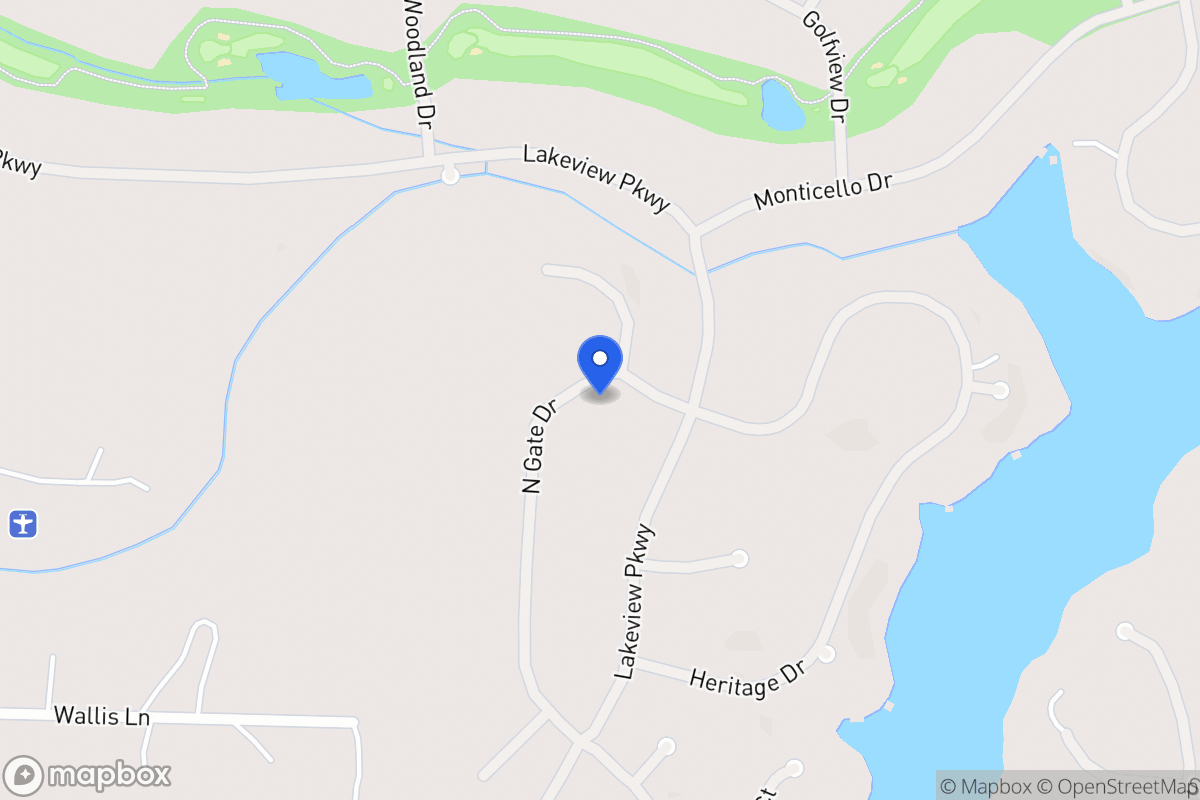 Map of 1403 Northgate Dr