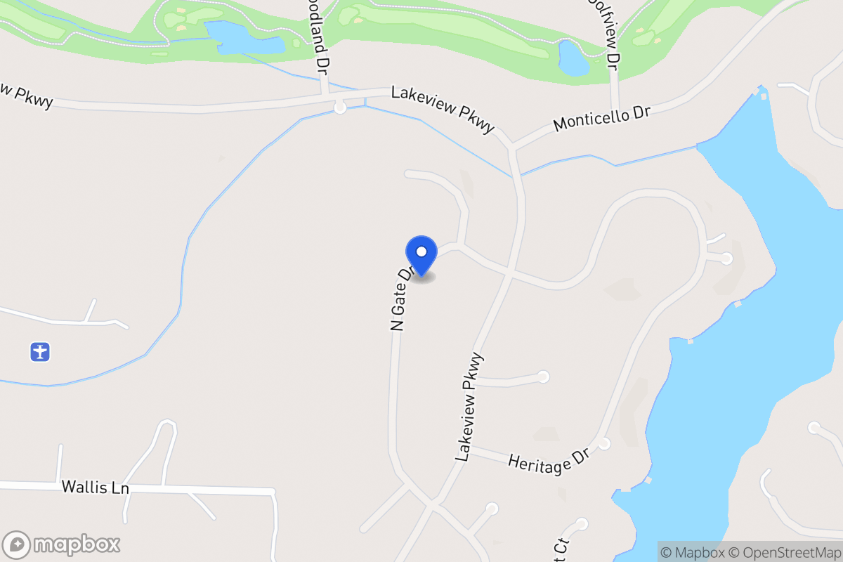 Map of 1404 Northgate Dr