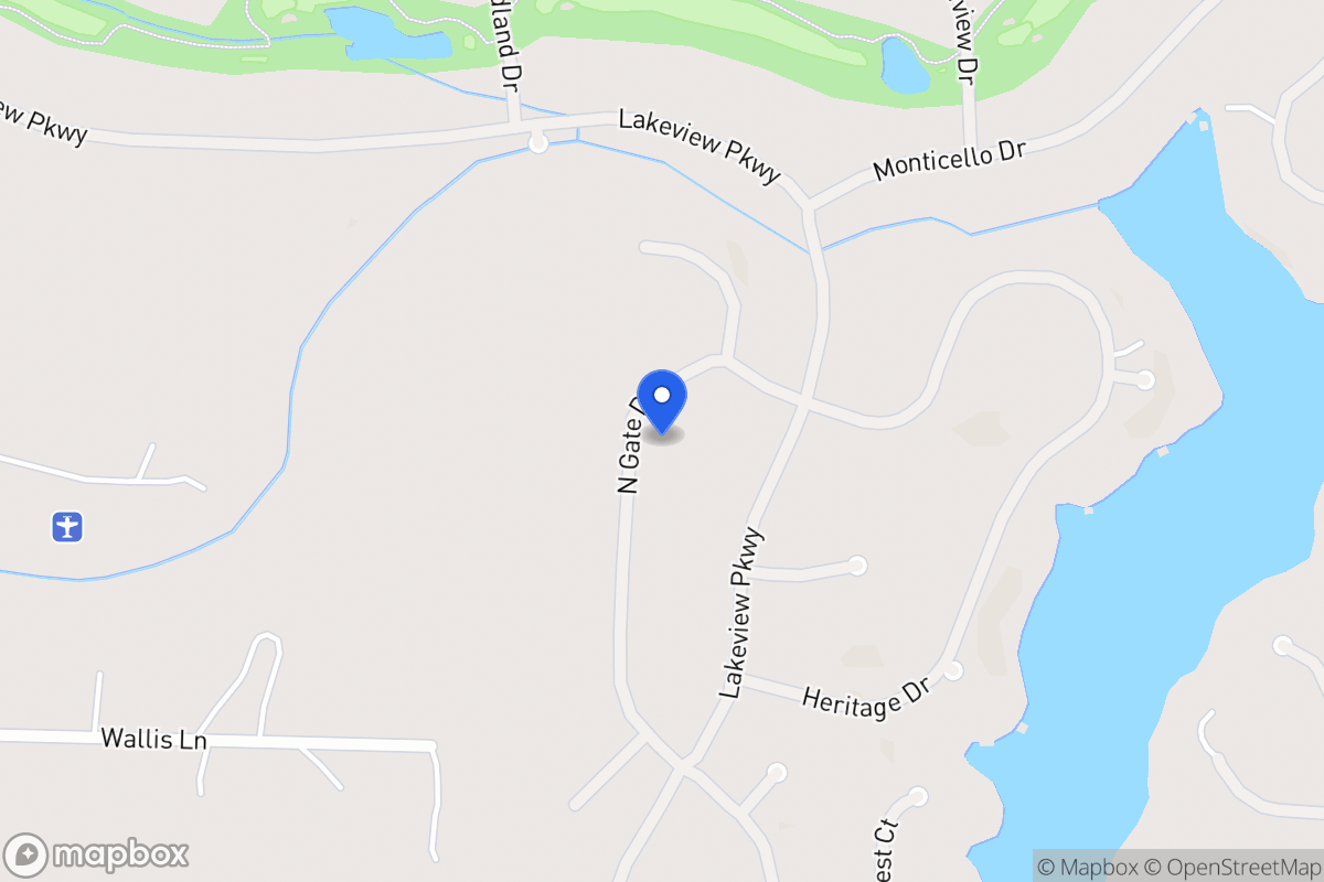 Map of 1405 Northgate Dr