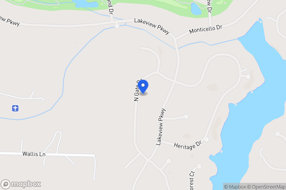 Map of 1406 Northgate Dr
