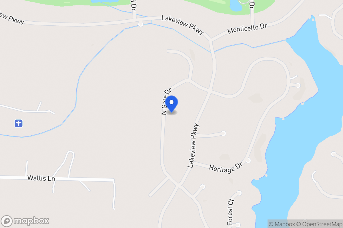 Map of 1407 Northgate Dr