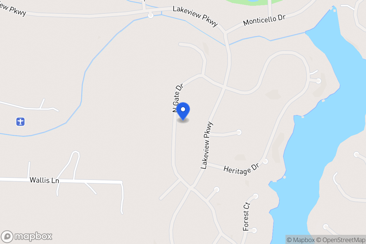 Map of 1408 Northgate Dr
