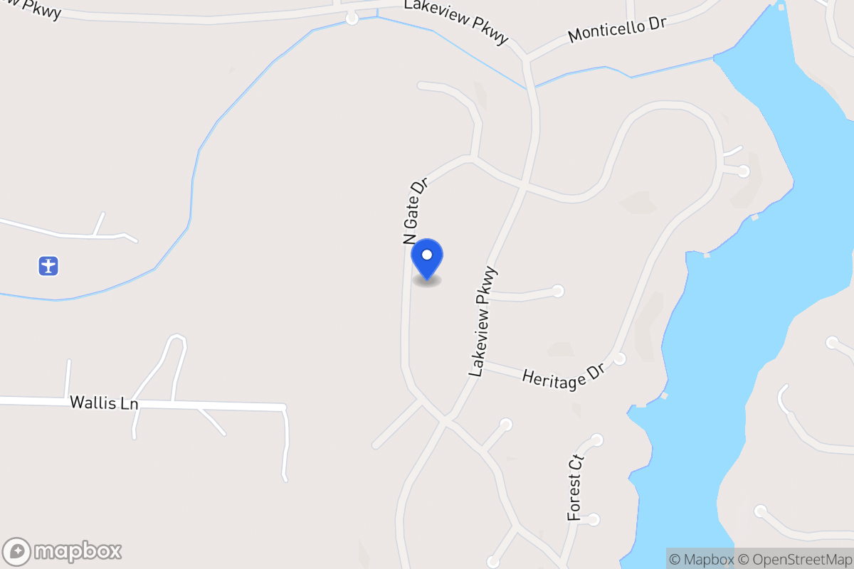 Map of 1409 Northgate Dr