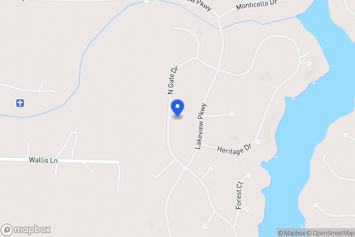 Map of 1410 Northgate Dr