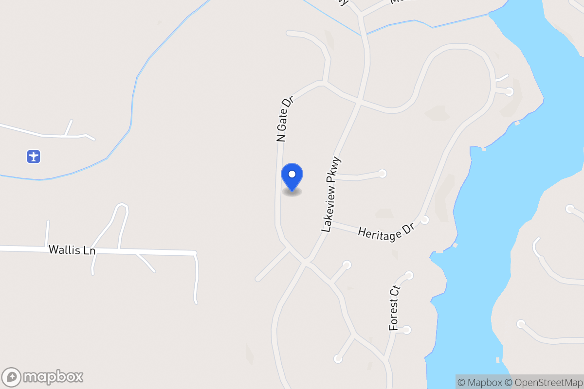 Map of 1411 Northgate Dr