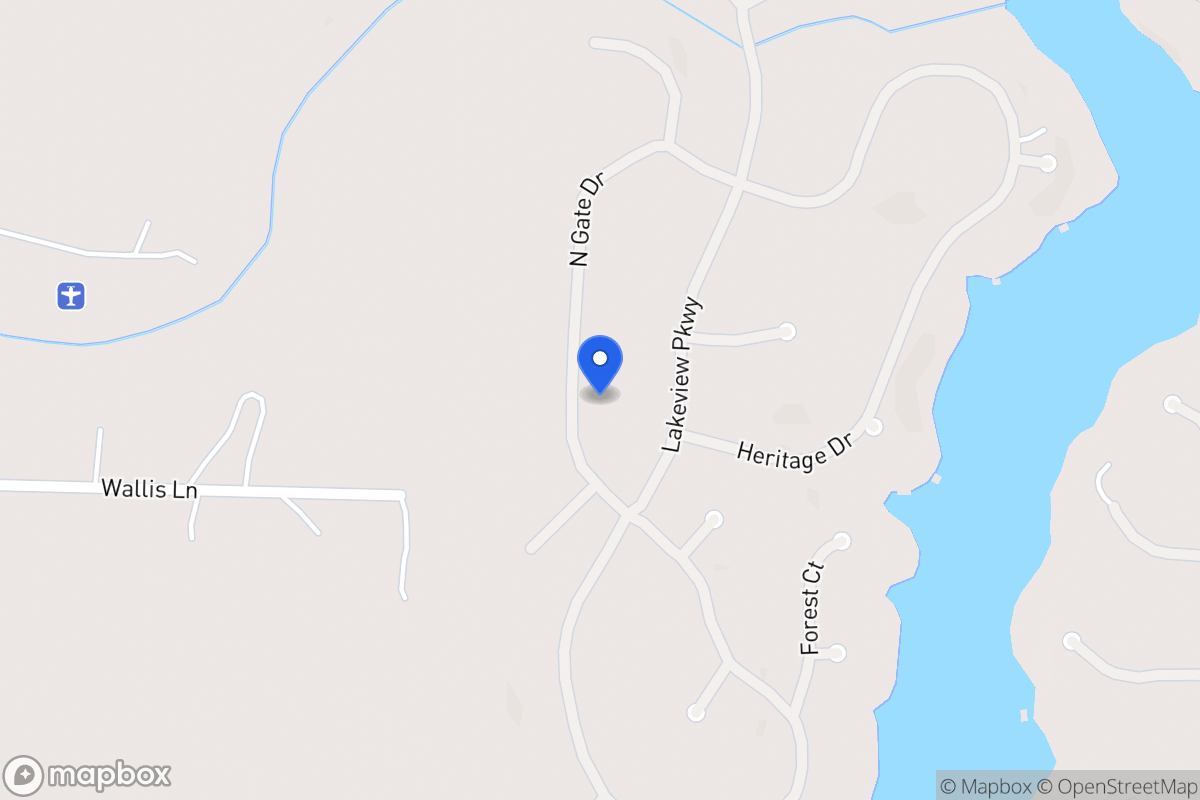 Map of 1412 Northgate Dr