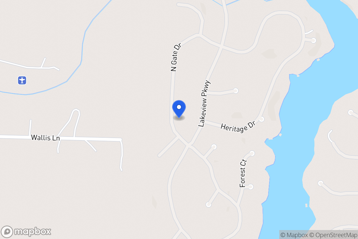 Map of 1413 Northgate Dr