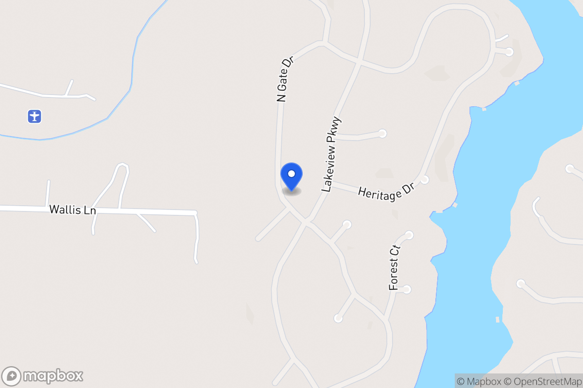 Map of 1414 Northgate Dr