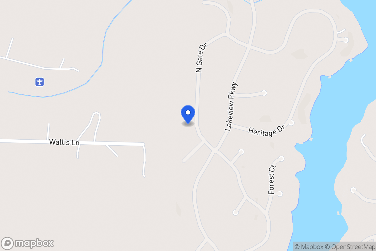 Map of 1416 Northgate Dr