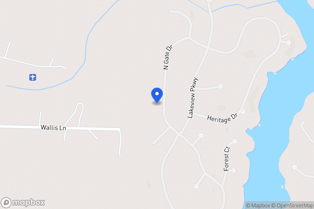 Map of 1418 Northgate Dr