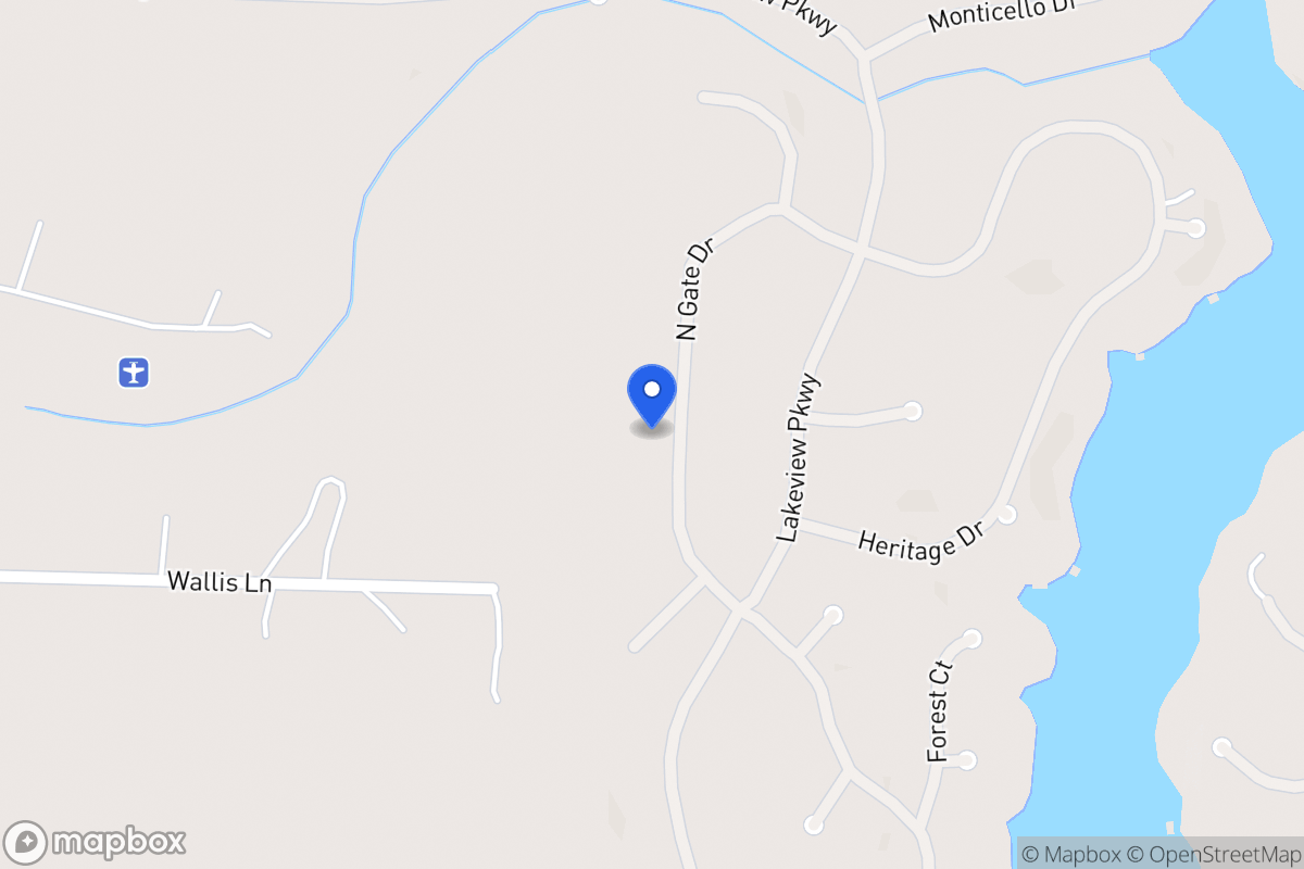 Map of 1419 Northgate Dr