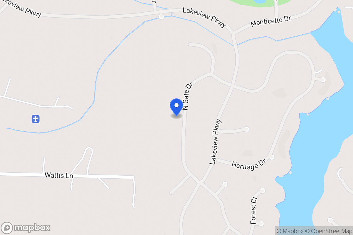 Map of 1422 Northgate Dr