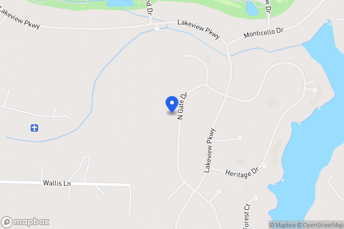 Map of 1423 Northgate Dr