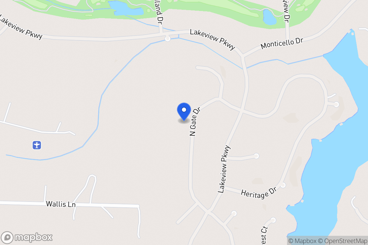 Map of 1424 Northgate Dr