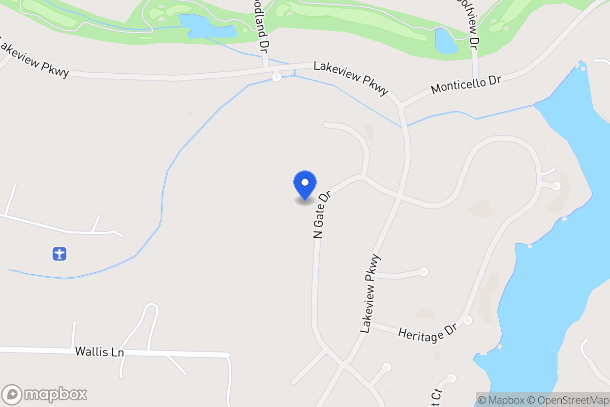 Map of 1425 Northgate Dr