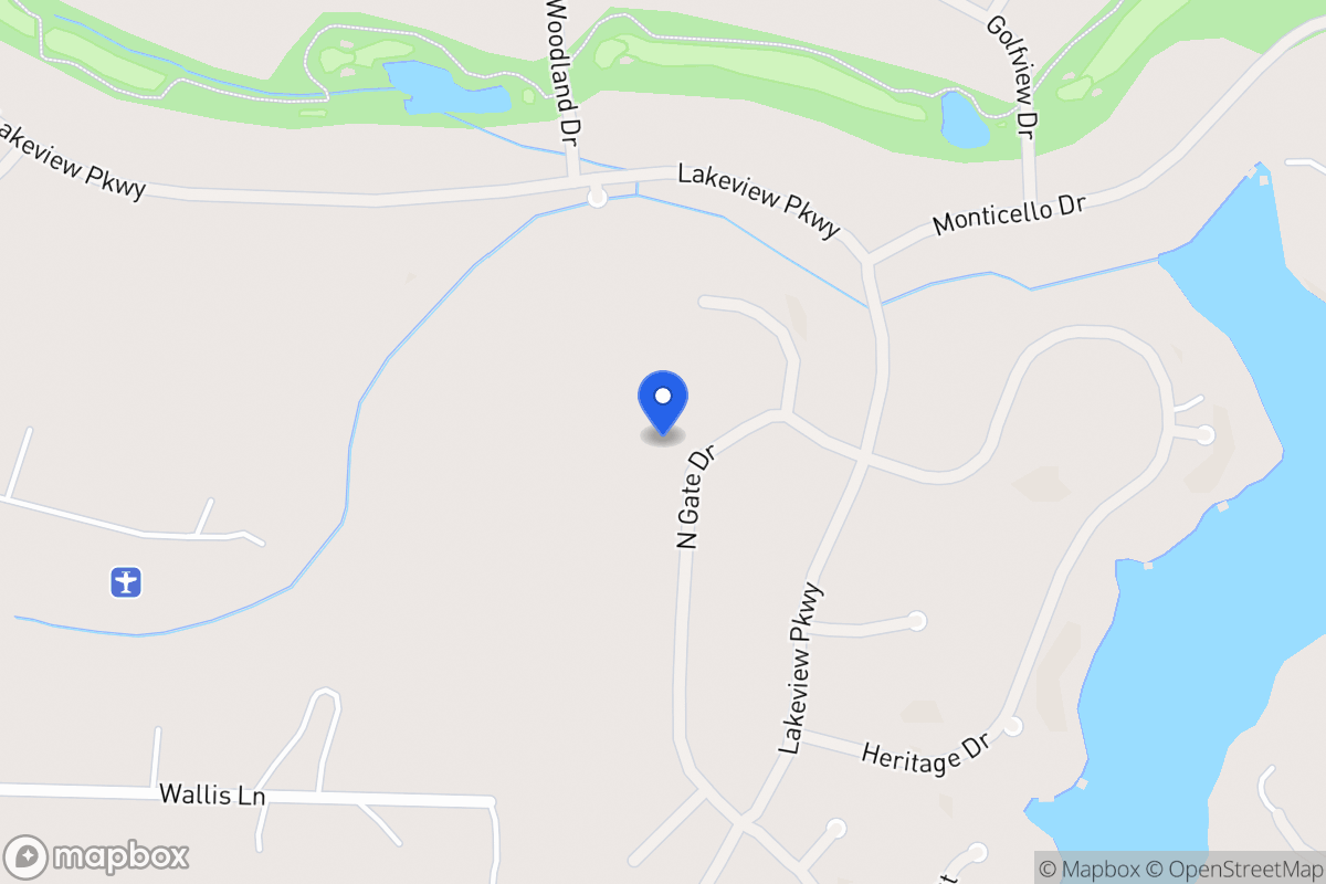 Map of 1426 Northgate Dr