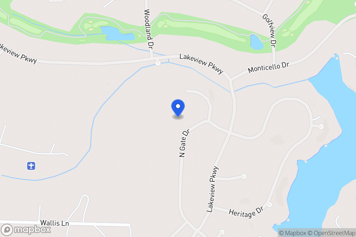 Map of 1427 Northgate Dr