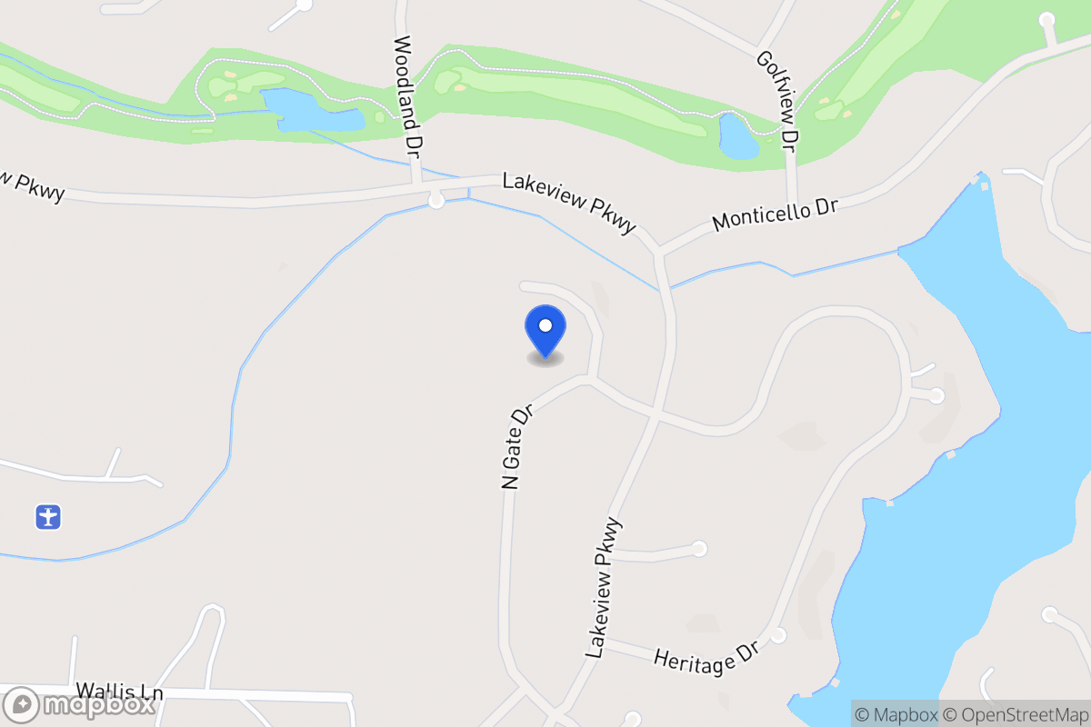 Map of 1429 Northgate Dr
