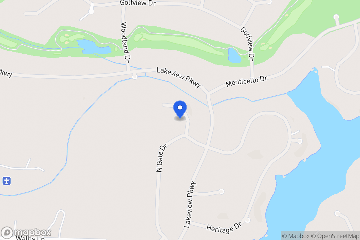 Map of 1431 Heritage Ct