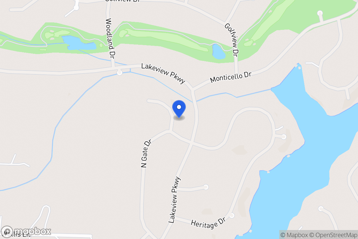 Map of 1441 Heritage Ct