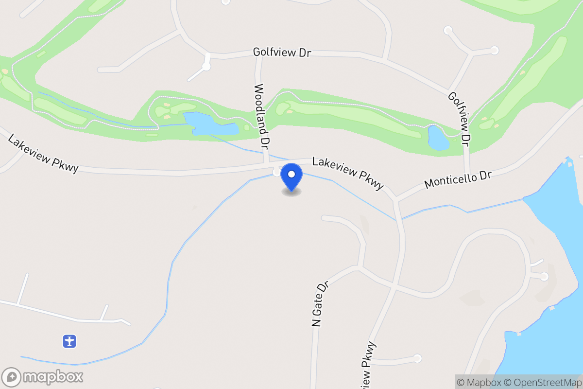 Map of 1460 Woodland Ct