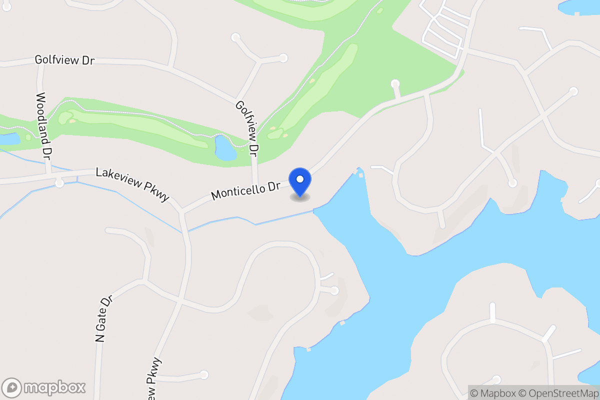 Map of Monticello Dr