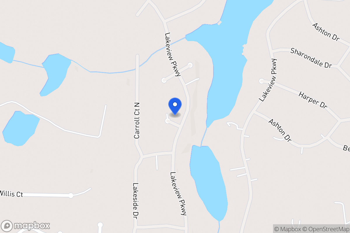 Map of 2025 Lakeview Pkwy