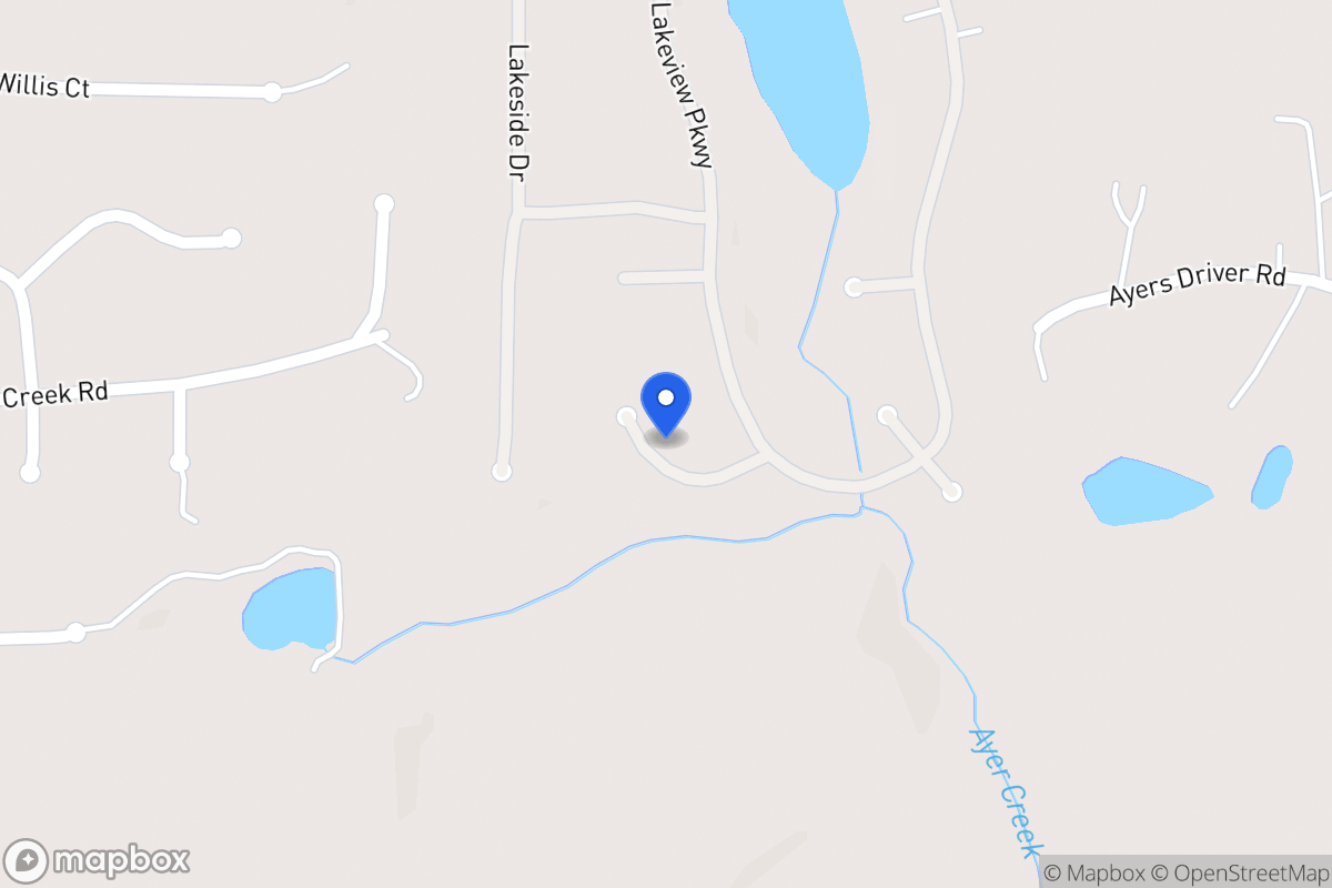 Map of 2068 Ayers Creek Ct