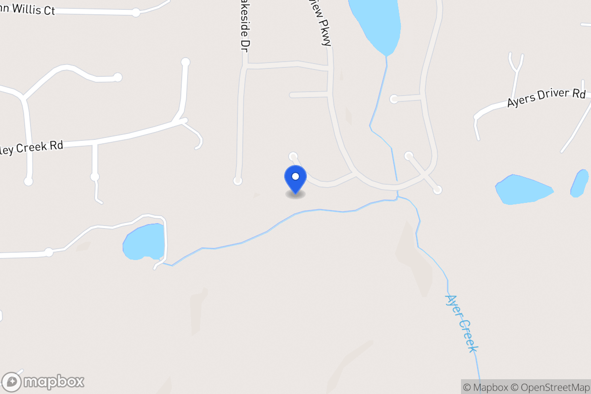 Map of 2076 Ayers Creek Ct