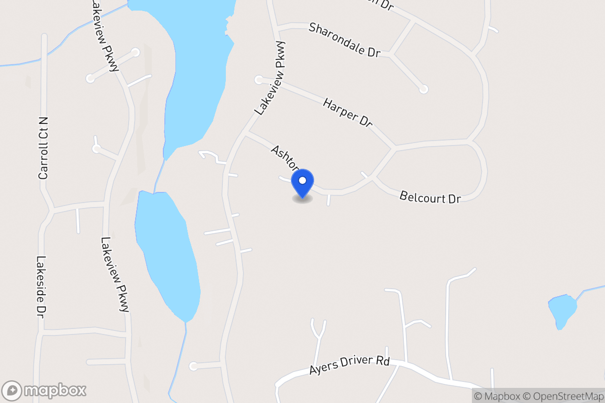 Map of 2140 Beacon Ct