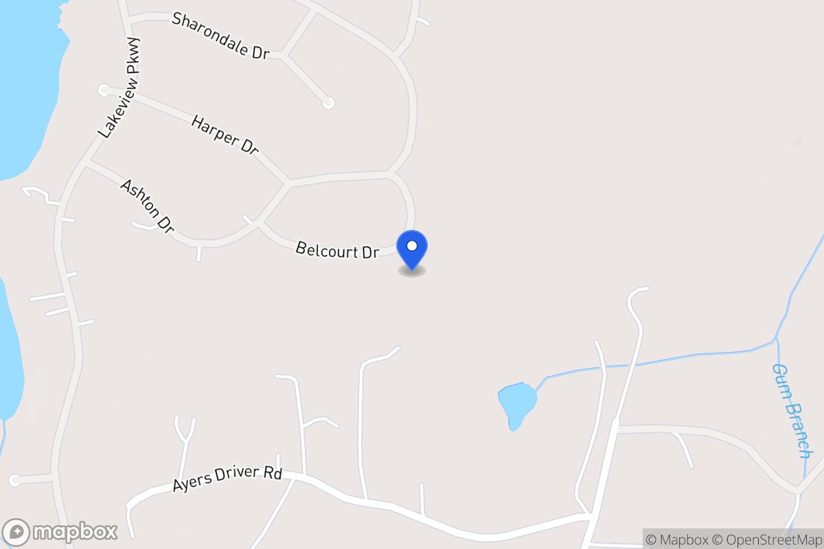 Map of 2154 Belcourt Dr