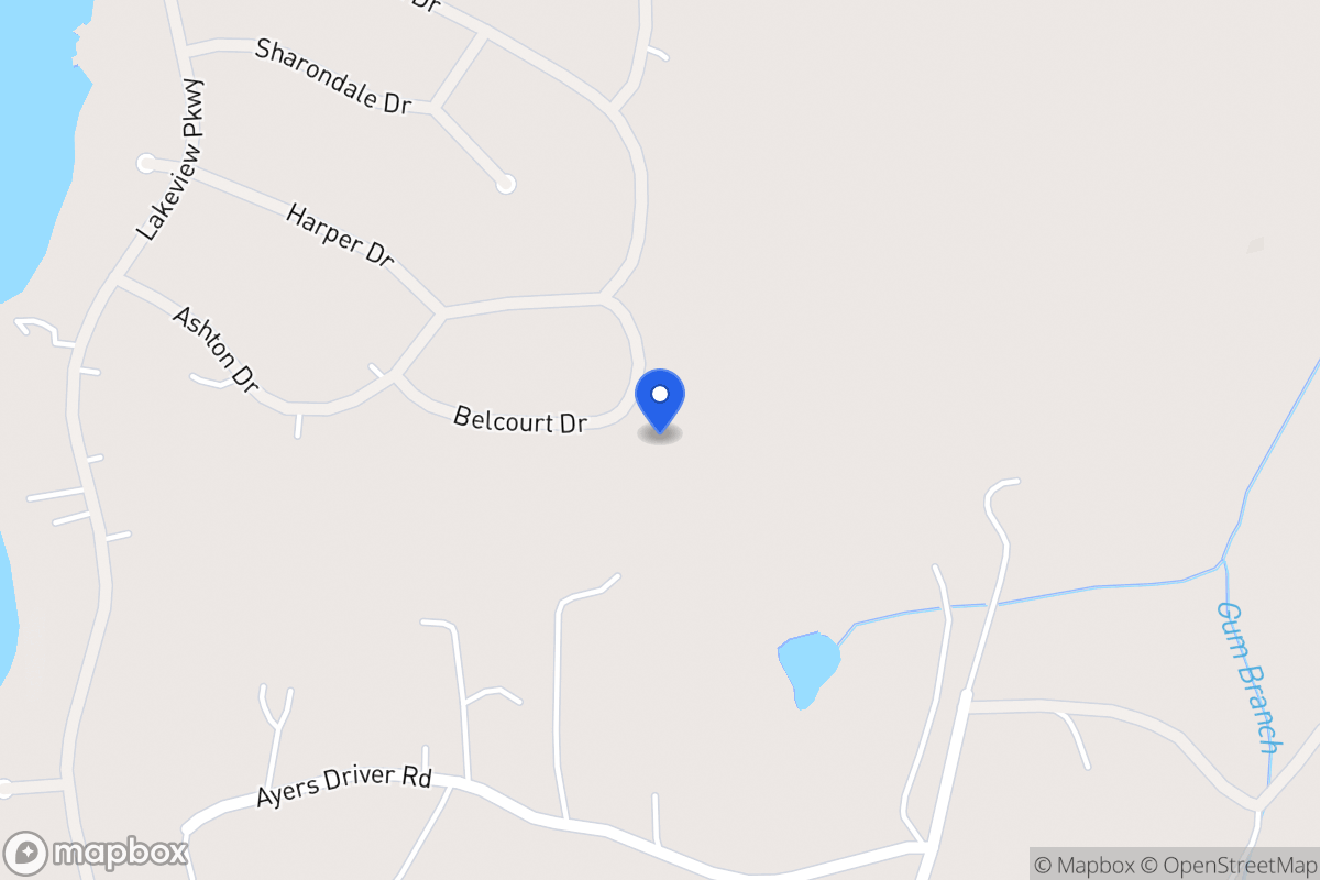 Map of 2155 Belcourt Dr